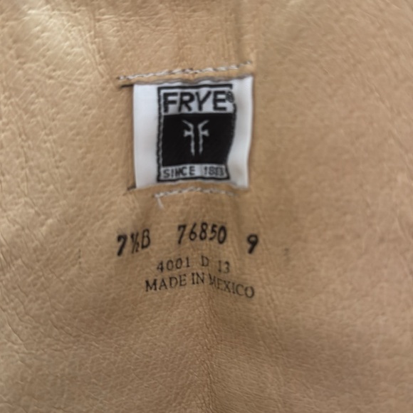 Frye Harness Boots Brown Leather Size 7.5 - Picture 9 of 9